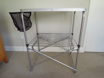 £20 • Buy Folding Aluminium Outdoor Camping Kitchen Stand Unit Travel Cooking Table W/ Bag