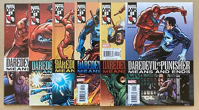 Daredevil Vs Punisher Means And Ends 1-6 Complete Set VF+ To VF/NM Marvel. • $30