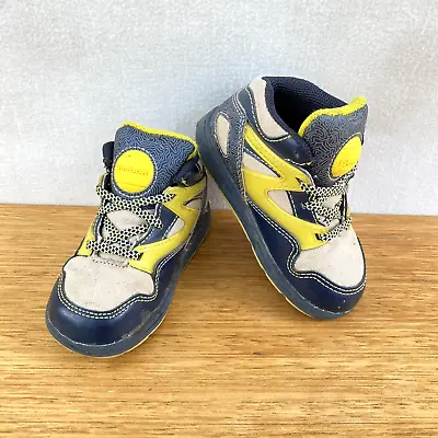 🔸Boys Baby Toddler Reebok Peek N Fit Pump Shoes Lace Up Sneakers Size 6 5.5 22 • $35