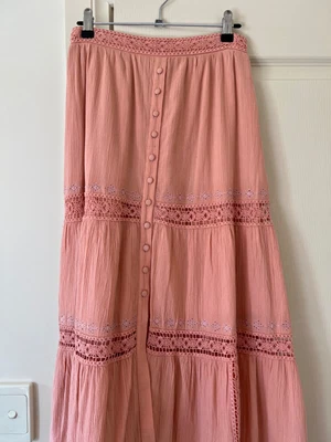 $109 • Buy Arnhem Midi Skirt, Peachy Pink Size 8
