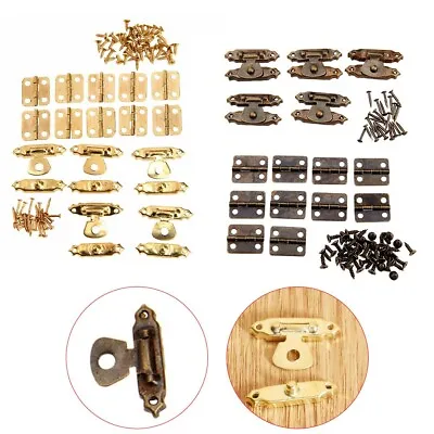 Cabinet Hinge Hasp Latch Durable For Jewelry Gift Boxes Furniture Hardware • $19.45