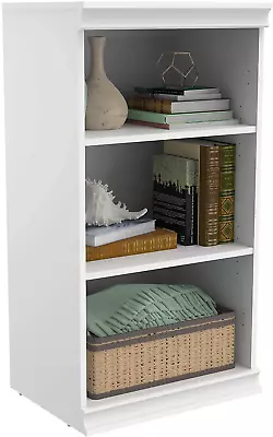 Modular Storage Shelf Unit With 3 Shelves Wood Closet Organizer Adjustable Sta • $135.99