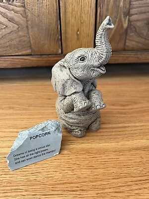 The Herd  Marty Sculpture Inc  Popcorn  Elephant Figurine #3110 • $12