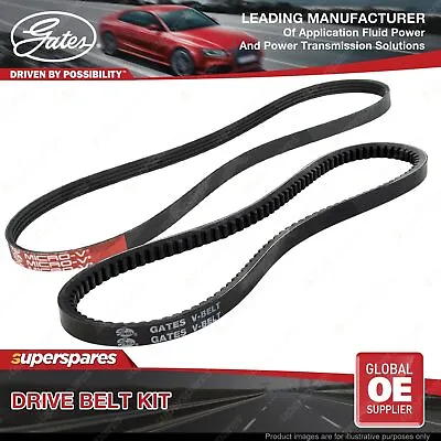 Gates A/C & Alt Drive Belt Kit For Mitsubishi Triton ML MN Challenger PB PC 2.5L • $68.95