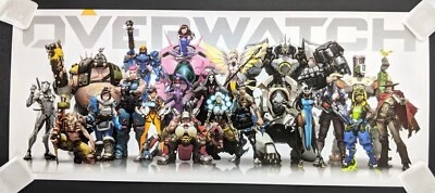 $16.54 • Buy Overwatch Characters Heroes Poster Video Game Art Pin-Up 2016 Blizzard Original