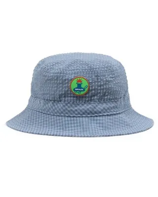 Brain Dead Seersucker Bucket Hat; Light Blue; Pre-Owned; US L/XL • $15.99