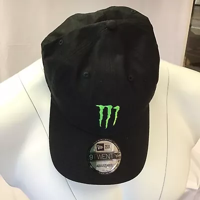 Monster Energy New Era 9Twnety Black Classic Hat Cap Adjustable Strap • $19