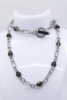 Vintage Sterling Silver Judith Ripka Quartz Necklace 22  • $165