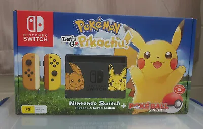 Nintendo Switch Console Pokemon Lets Go Pikachu Poke Ball Plus Edition - NEW • $2000