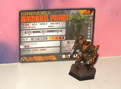 Battletech Mongrel Mech [clan Jade Falcon] (catalyst Plastic Painted) • $18