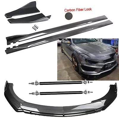 Carbon Fiber For Mercedes-Benz CL Front Bumper Lip Rear Splitter Spoiler Bod Kit • $159.99