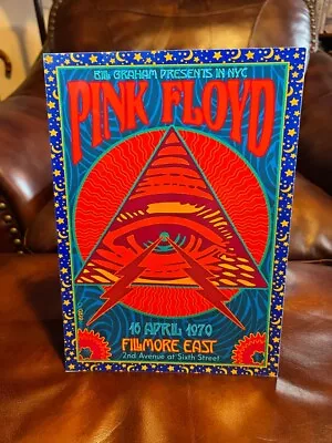 Pink Floyd Repro Concert Poster Filmore April 1970 Tabletop Standee 8  X 10 1/2  • $10.99