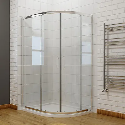 £169.99 • Buy Quadrant Shower Enclosure And Tray Offset Corner Cubicle 6mm Glass Sliding Door 