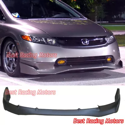 For 2006-2008 Honda Civic 4dr Mu-gen Si Style Front Bumper Lip (Urethane) • $159.99