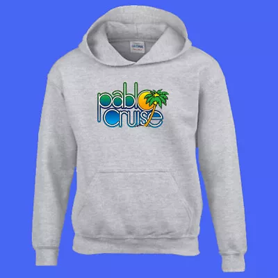 Pablo Cruise Logo Men's Gray Hoodie Sweatshirt Size S-3XL • $32.89