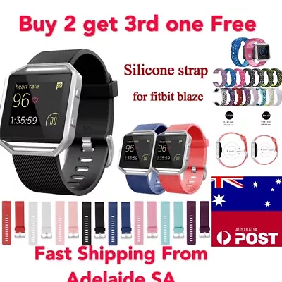 $3.99 • Buy For Fitbit Blaze Replacement Band Wristband Watch Strap Bracelet Silicon Strap