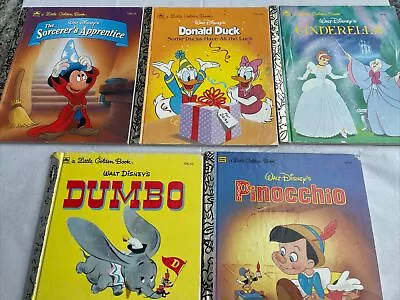 Vintage  Walt Disney's Little Golden Book  Lot Of 5 Books • $3.99