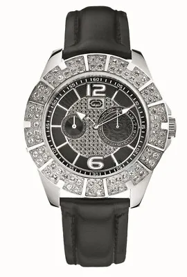 NEW MARC ECKO E15077G1 The Madison 48mm Men's Silver Black Date Quartz Watch #99 • $74.36