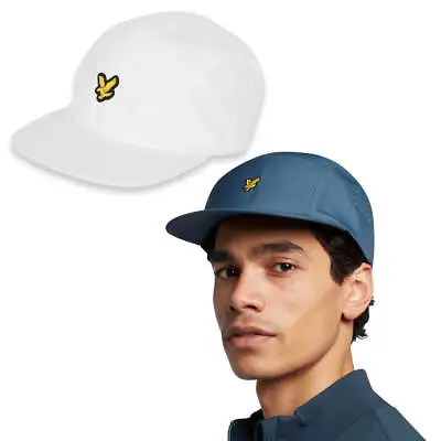 Lyle & Scott Mens 5 Panel Golden Eagle Logo One Size Adjustable Golf Cap • £18.99