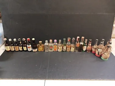 Vintage (Empty) Mini Alcohol Bottles (X25 Lot) - Mini Bar Bottles • $279.95