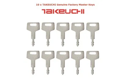 10 X TAKEUCHI Plant Excavator Digger Dumper Genuine Master Keys • £17.84