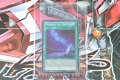 YuGiOh Spell Card Message In A Bottle ZTIN-EN015 1st Edition Super Rare • $1.74