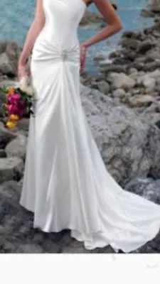 $150 • Buy Satin Beach Wedding Dress Size 8
