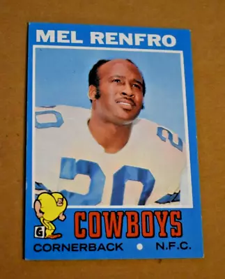 Mel Renfro 1971 Topps Football Card #118 HOF Dallas Cowboys Set Brk NM .99 Start • $0.99