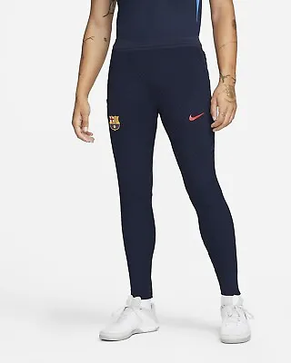 Nike FC Barcelona 21/22 ADV Strike Elite Pants Sz M Blue Black DM2292 451 • $174.07