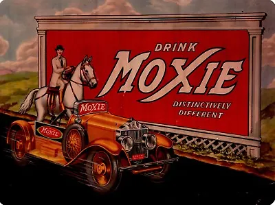 Moxie Soda 9  X 12  Metal Sign • $14.99