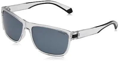 Polaroid Sunglasses Men's PLD 2121/S Rectangular Sunglasses Crystal Black/Polar • $27.75
