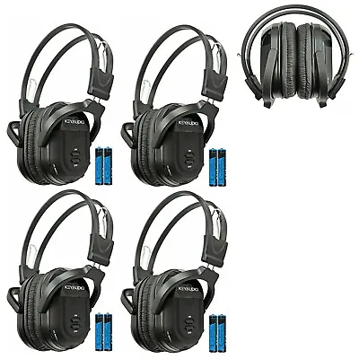 4 New Fold In Wireless IR Rear TV DVD Headphones Headset For Ford Vehicles 601b  • $48.99