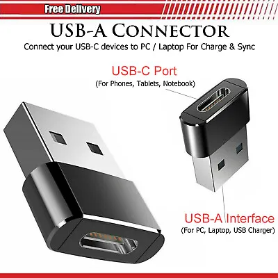 Fast USB-C To USB-A Adapter Charger Sync Connector For IPad Pro 12.9  / 11  2020 • £2.85