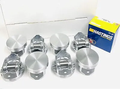 SILVOLITE Flat Top Pistons Set/8+MOLY Rings For GM Chevy 6.0L FLOAT +.75mm/.030 • $347.89