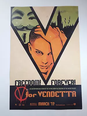 $10.99 • Buy V For Vendetta Movie Poster - 11 X 17 Inches Rolled Up In Shipping Tube.