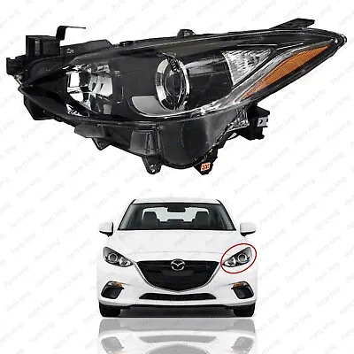 For 2014 2015 2016 Mazda 3 Sport Hatchback Sedan Halogen Headlight Driver Side • $102.95