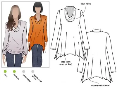 £16.99 • Buy Style Arc Ladies Sewing Pattern Amy Knit Top (MLTK006S-M)