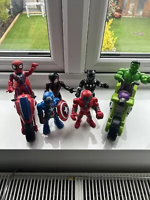 Hasbro Marvel 5 Inch Figures Playschool Bundle Marvel Superhero 6 Figures • £10