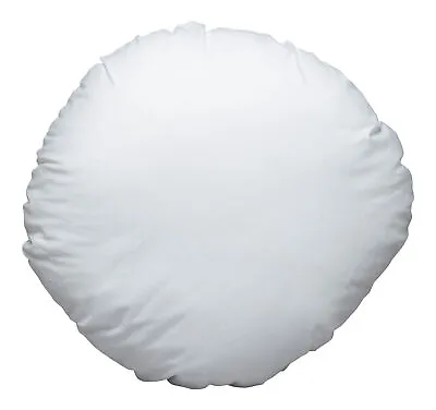 £7.99 • Buy Hollow Fibre Filled Round Cushion Pads Scatter Floor Insert Inner Cotton Cover