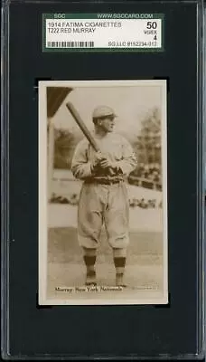 1914 T222 Fatima - Orr - Philadelphia Athletics - SGC 60 EX • $385