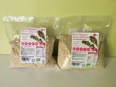 £13.43 • Buy PINK SUN - Organic Royal Quinoa - 2kg (2 X 1kg) - New & Unopened - BBE 10/2024