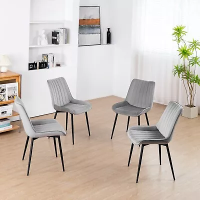 Mid Century Modern Dining Chairs Upholstered Dining Chairs Set Of 2 • $131.39