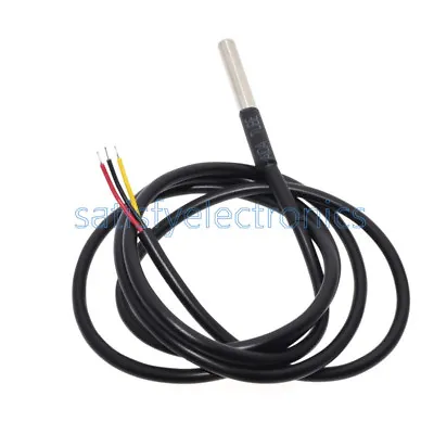 1/2/5/10pcs Waterproof Digital Thermal Probe Or Sensor DS18B20 Length：1M • $1.21