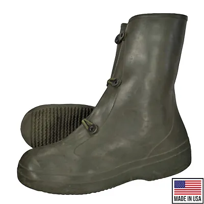 Original US Waterproof Rubber Overboots Army Military Wellington Over Boot Used • $27.77