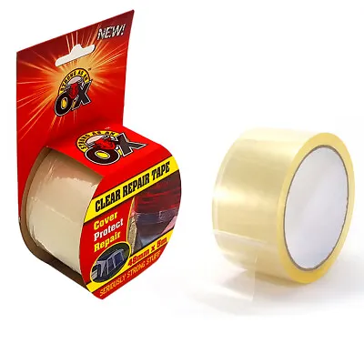 £5.61 • Buy StrongAsAnOx Crystal Clear Repair Tape Non-Yellowing Car Window Greenhouse Glass