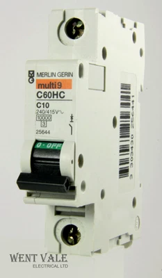 £10.25 • Buy Merlin Gerin Multi 9 - C60HC110 - 10a Type C Single Pole MCB New