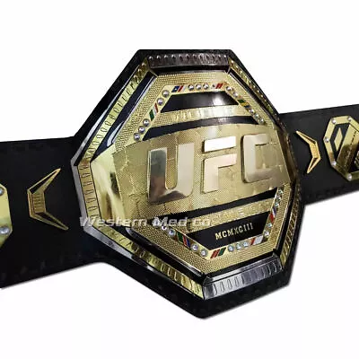 UFC Legacy Championship Title Belt Replica Genuine Leather 4mm Brass Zinc New • $194.90