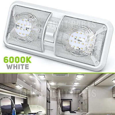 12V LED Lights Campervan RV Ceiling Dome White 6000K Van Interior Light Caravan • $13.55