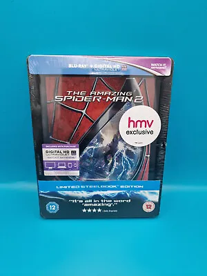 The Amazing Spider-Man 2 UK Exclusive Limited Blu-ray Steelbook New & Sealed • £16