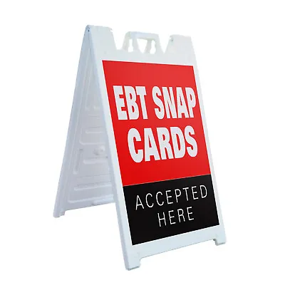 A-frame Sidewalk Ebt Snap Cards 24  X 36  Double Sided A-Frame Sidewalk Sign • $44.99